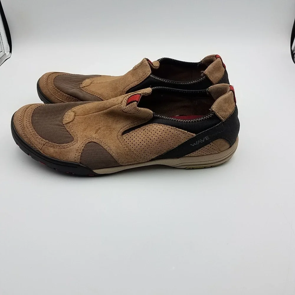 Clarks WAVE‎ WALK 9m Slip-on Clarks Tan Brown Casual Cushioned Breathable 63429